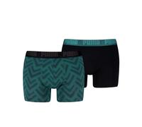 Boxershorts PUMA, Herren, Gr. XXL, emerald ice, Single Jersey, Obermaterial: 95% Baumwolle, 5% Elasthan, körpernah, Unterhosen (87800154-XXL) emerald ice