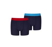 Boxershorts PUMA "PUMA BOYS EVERYDAY BASIC BOXERS 2P", Jungen, Gr. 170/176, navy, rot, speed blau, Jersey, Obermaterial: 95% Baumwolle, 5% Elasthan, normal, Unterhosen, Boys, mit Logobund, elastisch (