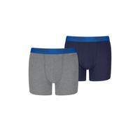 Boxershorts PUMA "PUMA BOYS EVERYDAY BASIC BOXERS", Jungen, Gr. 146/152, grau (team royal blau), Obermaterial: 95% Baumwolle, 5% Elasthan, Unterhosen, Komfortabler Logobund, ohne Eingriff (53338214-14