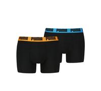 Boxershorts PUMA "PUMA MEN EVERYDAY BASIC BOXERS 2P", Herren, Gr. L, schwarz pop, Jersey, Obermaterial: 95% Baumwolle, 5% Elasthan, Unterhosen (48986550-L) schwarz pop