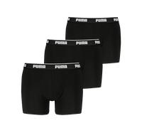 Boxershorts PUMA "PUMA MEN EVERYDAY BASIC BOXERS 3P", Herren, Gr. S, schwarz, Single Jersey, Obermaterial: 95% Baumwolle, 5% Elasthan, körpernah, Unterhosen, Komfortabler elastischer Logobund (6919224