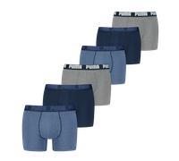 PUMA Basic Everyday Herren Boxershorts Unterhose 6er-Pack, Farbe:Denim Combo, Bekleidungsgröße:XXL