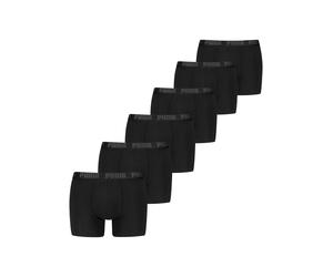 Boxershorts PUMA "PUMA MEN EVERYDAY BOXER", Herren, Gr. L, schwarz, Single Jersey, Obermaterial: 95% Baumwolle, 5% Elasthan, unifarben, eng, Unterhosen, Elastischer Logobund, Stretchmaterial, ohne Ein