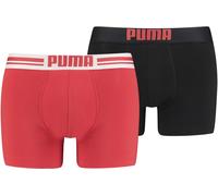 PUMA Everyday Placed Logo Boxer 2 Units S, Rot/Schwarz, S