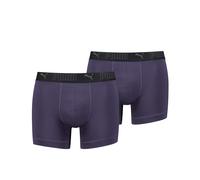 Boxershorts PUMA "PUMA MEN SPORT MICROFIBER BOXERS", Herren, Gr. M, deep plum, Obermaterial: 88% Polyester, 12% Elasthan, normal, Unterhosen, mit Logo-Bund (88029215-M) deep plum