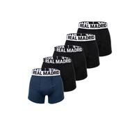 Boxershorts REAL MADRID "Boxershort RM Boxer Briefs 5-Pack 5er Pack", Damen, Gr. M, bunt (schwarz, dunkelblau), Obermaterial: 95% Baumwolle CO. 5% Elasthan EL., Unterhosen (21605218-M) schwarz, dunkel
