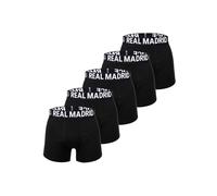 Boxershorts REAL MADRID "Boxershort RM Boxer Briefs 5-Pack 5er Pack", Damen, Gr. XXL, schwarz, Obermaterial: 95% Baumwolle CO. 5% Elasthan EL., Unterhosen (10558909-XXL) schwarz