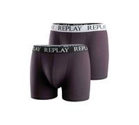 Boxershorts REPLAY "Boxershort 2er Pack", Herren, Gr. XXL, schwarz (schwarz, weiß), Obermaterial: 95% Baumwolle CO. 5% Elasthan EL., Unterhosen (47027801-XXL) schwarz, weiß