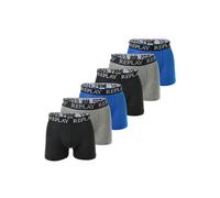 Boxershorts REPLAY "Boxershort 6er Pack", Herren, Gr. L, bunt (schwarz, grau, blau), Obermaterial: 95% Baumwolle CO. 5% Elasthan EL., Unterhosen (79814938-L) schwarz, grau, blau