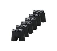 Boxershorts REPLAY "Boxershort 6er Pack", Herren, Gr. M, schwarz, Obermaterial: 95% Baumwolle CO. 5% Elasthan EL., Unterhosen (52688963-M) schwarz