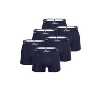 Boxershorts S.OLIVER "Boxershort 6er Pack", Herren, Gr. L, blau (marine), Obermaterial: 92% Baumwolle CO. 8% Elasthan EL., Unterhosen (94303822-L) marine