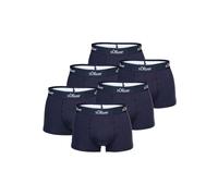s.Oliver Herren Boxershorts, 6er Pack - Trunks, Hipsters, Baumwoll-Stretch Marine L