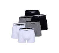 S OLIVER s.Oliver Herren Boxershorts, 6er Pack - Boxerbrief, Baumwoll-Stretch (TB_JH-34B_LS-6P) L Grau/Schwarz/Weiß