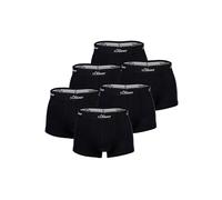 s.Oliver Herren Boxershorts, 6er Pack - Trunks, Hipsters, Baumwoll-Stretch Schwarz L