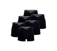 Boxershorts S.OLIVER "Boxershort 6er Pack", Herren, Gr. XL, schwarz, Obermaterial: 92% Baumwolle CO. 8% Elasthan EL., Unterhosen (93466603-XL) schwarz