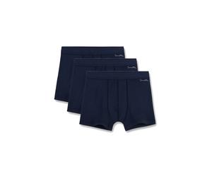 Boxershorts SANETTA "Boxershort 3er Pack", Jungen, Gr. 164, blau, Obermaterial: 100% Baumwolle CO., Unterhosen (79505667-164) blau