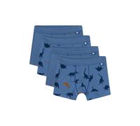Boxershorts SANETTA "Boxershort 4er Pack", Jungen, Gr. 116, blau, Obermaterial: 95% Baumwolle CO. 5% Elasthan EL., Unterhosen (14595431-116) blau