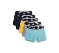 Boxershorts SANETTA "Boxershort 5er Pack", Kinder, Gr. 92, bunt (gelb, blau), Obermaterial: 95% Baumwolle CO. 5% Elasthan EL., Unterhosen (91922118-92) gelb, blau