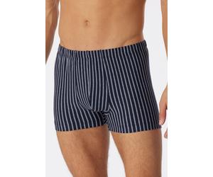 Boxershorts SCHIESSER "95/5 Essentials", Herren, Gr. 4, blau (803, blau), Single Jersey, Obermaterial: 95% Baumwolle, 5% Elasthan, körpernah, Unterhosen, ohne Eingriff, weich, formstabil (65411866-4)
