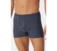 Boxershorts SCHIESSER "95/5 Essentials", Herren, Gr. 7, blau (803, blau), Single Jersey, Obermaterial: 95% Baumwolle, 5% Elasthan, körpernah, Unterhosen, ohne Eingriff, weich, formstabil (65411866-7)