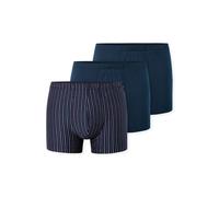Schiesser Trunks Herren Baumwolle blau gestreift, 9 (3XL)