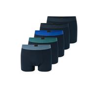 Boxershorts SCHIESSER "Boxershort 5PACK Shorts - 95/5 Multipacks 5er Pack", Herren, Gr. XL, bunt (blau, grün, grau), Obermaterial: 95% Baumwolle CO. 5% Elasthan EL., Unterhosen (97594735-XL) blau, grü