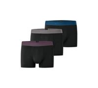 Schiesser Trunks Herren mit Label-Bund 3er-Pack Schwarz Größe XL