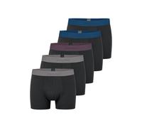 Boxershorts SCHIESSER "95/5 Multipacks", Herren, Gr. 8, sortiert 11, Single Jersey, Obermaterial: 95% Baumwolle, 5% Elasthan, körpernah, Unterhosen Boxershorts, ohne Eingriff, angenehm weich (60910738