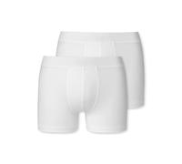 Boxershorts SCHIESSER "Boxershort 2er Pack", Jungen, Gr. 164, weiß, Obermaterial: 95% Baumwolle CO. 5% Elasthan EL., Unterhosen (43908013-164) weiß