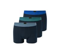 Boxershorts SCHIESSER "Boxershort 3PACK Shorts 3er Pack", Herren, Gr. XL, bunt (blau, grün, grau), Obermaterial: 95% Baumwolle CO. 5% Elasthan EL., Unterhosen (60308168-XL) blau, grün, grau