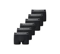 Boxershorts SCHIESSER "Boxershort 3PACK Shorts 6er Pack", Herren, Gr. L, schwarz, Obermaterial: 95% Baumwolle CO. 5% Elasthan EL., Unterhosen (19733315-L) schwarz
