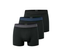 SCHIESSER Herren Boxershorts, 3er Pack - "95/5", Trunks, Cotton Stretch, Logobund Schwarz 4XL