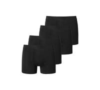Boxershorts SCHIESSER "Boxershort 4er Pack", Jungen, Gr. 164, schwarz, Obermaterial: 95% Baumwolle CO. 5% Elasthan EL., Unterhosen (25296866-164) schwarz