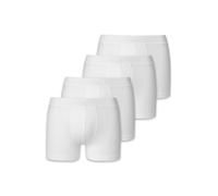 Boxershorts SCHIESSER "Boxershort 4er Pack", Jungen, Gr. 164, weiß, Obermaterial: 95% Baumwolle CO. 5% Elasthan EL., Unterhosen (58731801-164) weiß