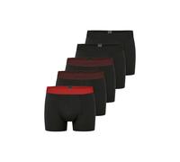 Boxershorts SCHIESSER "Boxershort 5PACK Shorts - 95/5 Multipacks 5er Pack", Herren, Gr. XL, bunt (schwarz, rot), Obermaterial: 95% Baumwolle CO. 5% Elasthan EL., Unterhosen (45824100-XL) schwarz, rot
