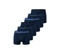 SCHIESSER Herren Boxershorts, 6er Pack - "95/5", Trunks, Cotton Stretch, Logobund Blau M