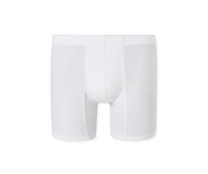 Boxershorts SCHIESSER "Boxershort Premium Cotton-Shorts 1er Pack", Herren, Gr. L, weiß, Obermaterial: 95% Baumwolle CO. 5% Elasthan EL., Unterhosen (83711368-L) weiß