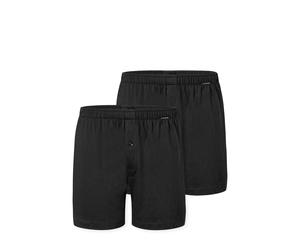 Boxershorts SCHIESSER "Boxershorts Multipacks", Herren, Gr. 14, 000, schwarz, Single Jersey, Obermaterial: 100% Baumwolle, unifarben, normal, Unterhosen, lockere Passform, mit Eingriff, Gummizug (1677