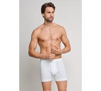 Schiesser Herren Kurz-Hose Essentials Cotton Feinripp Uni Weiß 205160/100 M