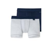 Schiesser - Boxershorts CLASSICS - BAGGER 2er Pack in dunkelblau/weiß Gr.98