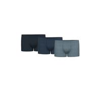 Boxershorts SEIDENSTICKER "Boxershort 3er Pack", Herren, Gr. M, schwarz (schwarz, blau), Obermaterial: 95% Baumwolle CO. 5% Elasthan EL., Unterhosen (35508857-M) schwarz, blau
