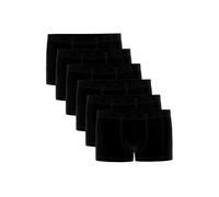 Boxershorts SEIDENSTICKER "Boxershort 6er Pack", Herren, Gr. XL, schwarz, Obermaterial: 95% Baumwolle CO. 5% Elasthan EL., Unterhosen (98239011-XL) schwarz