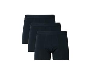 Boxershorts SELECTED "SLHLIAM 3-PACK TRUNK NOOS", Herren, Gr. M, 3 Stk., blau (sky captain), Jersey, Obermaterial: 95% Baumwolle, 5% Elasthan, unifarben, eng, Unterhosen (97393064-M) sky captain