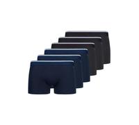Boxershorts SKINY "Boxershort Pants Cotton Multipack 6P 6er Pack", Herren, Gr. XXL, bunt (blau, schwarz), Obermaterial: 95% Baumwolle CO. 5% Elasthan EL., Unterhosen (42160160-XXL) blau, schwarz