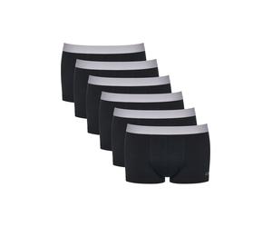Boxershorts SLOGGI "Boxershort 6er Pack", Herren, Gr. XL, schwarz, Obermaterial: 95% Baumwolle CO. 5% Elasthan EL., Unterhosen (39021333-XL) schwarz