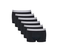 Boxershorts SLOGGI "Boxershort 6er Pack", Herren, Gr. XXL, schwarz, Obermaterial: 95% Baumwolle CO. 5% Elasthan EL., Unterhosen (39021333-XXL) schwarz