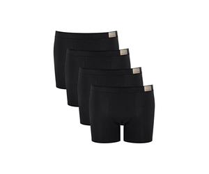 Boxershorts SLOGGI "Boxershort GO Natural Short C4P 4er Pack", Herren, Gr. XL, schwarz, Obermaterial: 95% Baumwolle CO. 5% Elasthan EL., Unterhosen (48683461-XL) schwarz