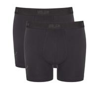 Boxershorts SLOGGI "SLG Base", Herren, Gr. L, grau (charcoal), Single Jersey, Obermaterial: 95% Baumwolle, 5% Elasthan, körpernah, Unterhosen, weicher Elastikbund mit diskretem Logo, ohne Eingriff (40