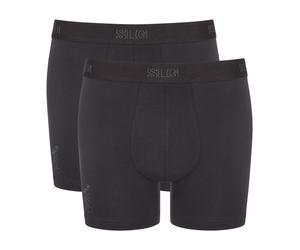 Boxershorts SLOGGI "SLG Base", Herren, Gr. L, grau (charcoal), Single Jersey, Obermaterial: 95% Baumwolle, 5% Elasthan, körpernah, Unterhosen, weicher Elastikbund mit diskretem Logo, ohne Eingriff (40