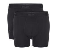 Boxershorts SLOGGI "SLG Base", Herren, Gr. XL, schwarz, Single Jersey, Obermaterial: 95% Baumwolle, 5% Elasthan, körpernah, Unterhosen, weicher Elastikbund mit diskretem Logo, ohne Eingriff (77897339-
